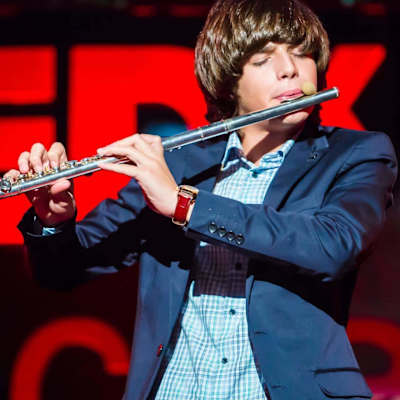 Cosmin Cioca fluteboxing la TEDxBucharest în 2016