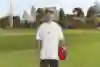 Bobby Hill poses with a Sherrin