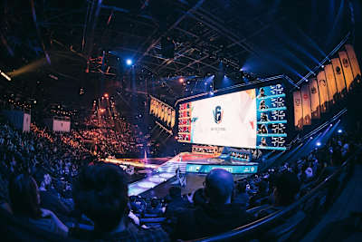 A photo of the final stage at the 2019 Six Invitational in Montreal, Canada.