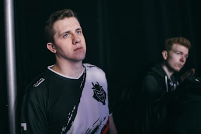 A photo of G2 Esports' team manager Thomas ‘Shas[O]Udas’ Lee during the Six Invitational in Montreal, Canada.