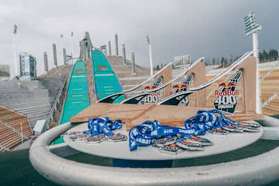 A Red Bull 400 trophy.