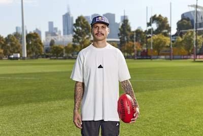 Bobby Hill poses with a Sherrin