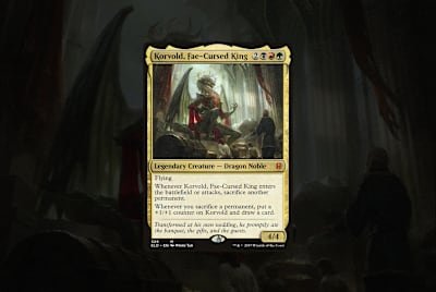 Die Magic-Karte Korvold, Fae-Cursed King