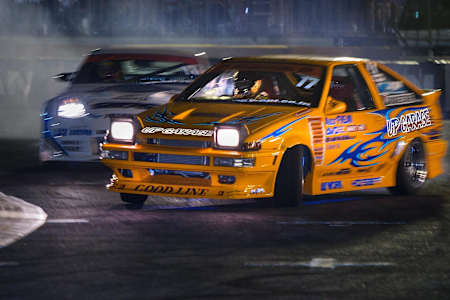 Japanese drifters in action.