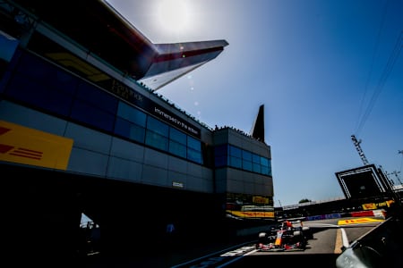 Max Verstappen during free practice for the British Grand Prix at Silverstone, 2021.