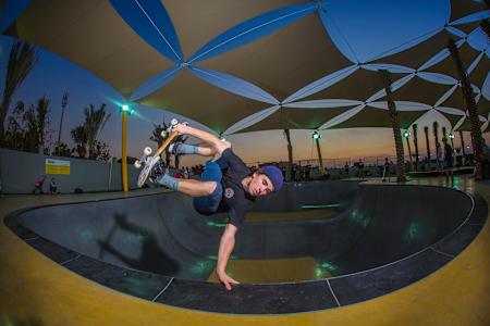 Jan Hoffmann at XDubai’s new skatepark