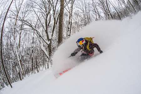 Michelle Parker gets some serious powder