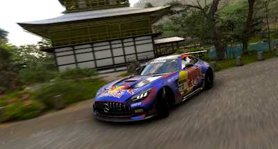 Screenshot iz igre Forza Horizon 6 prikazuje Mercedes-AMG GT Black Series iz 2020. godine.
