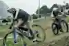 Jolanda Neff rides ahead of Sina Frei at Val di Sole XCC.