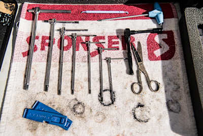 All the tools for the trade Lenzerheide tech pits mechanic's tools