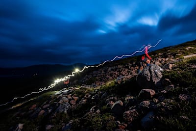 The race ends with a climb to the top of Cairn Gorm – and back down again