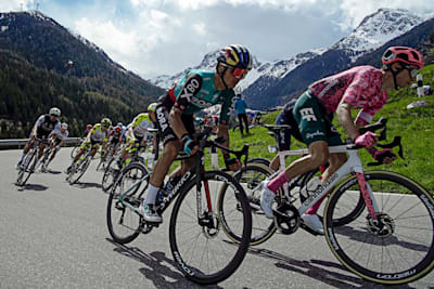 Road cycling professional Anton Palzer racing at the 2022 Tour de Romandie.