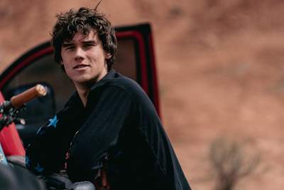 Mountain bike rider Talus Turk.