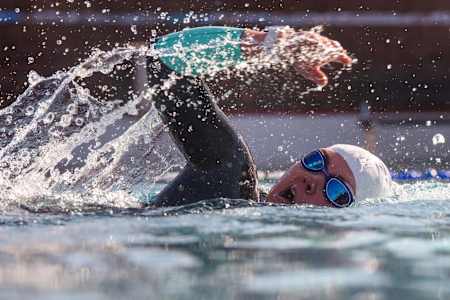Take a few minutes in the water to steady your breathing (and nerves)