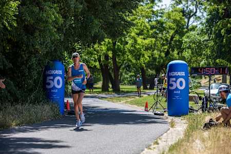 Baking hot temperatures took their toll on the runners