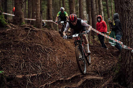 Mathias Flückiger performs at UCI XCO World Championships in Leogang, Austria, on October 10, 2020.