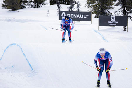 Petter Northug & Even Northug in the pump tracks at Red Bull Janteloppet