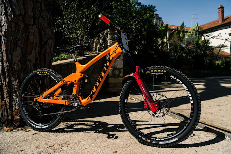 orange mtb frame