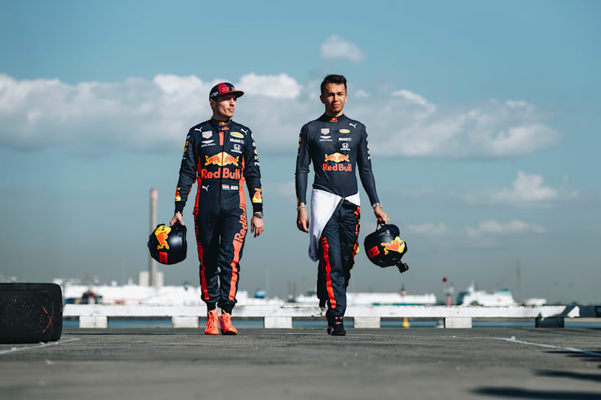 alex albon and max verstappen