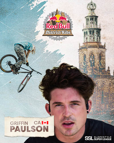 Grafika na Red Bull District Ride 2026 z Griffinem Paulsonem.