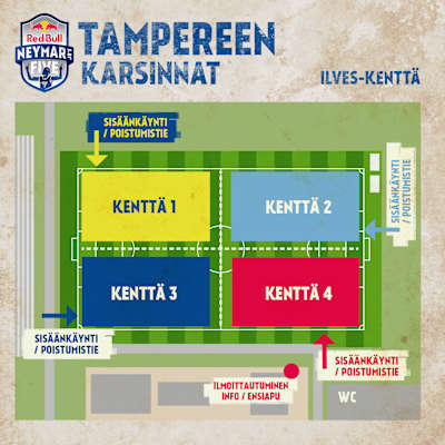 Red Bull Neymar Jr's Five - Tampereen karsinnat -aluekartta