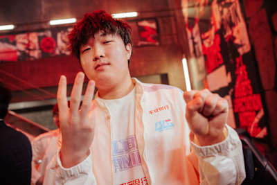 Bin is seen at League of Legends Mid-Season Invitational 2023