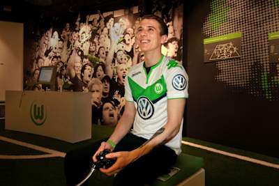 Dave Bytheway in his Wolfsburg kit
