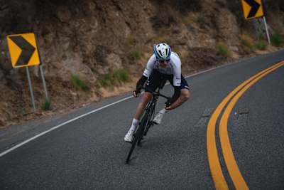 Chris Froome, descending mountain, LA