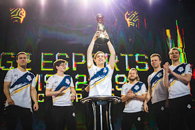 G2 Esports celebrate MSI success.