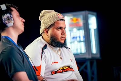 MenaRD maintains focus during his on-stage match at Evo Championship Series in Las Vegas, Nevada, USA on June 27, 2026. 