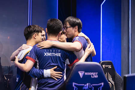 A photo of Team Liquid during Day 4 of the MSI Play-In Stage