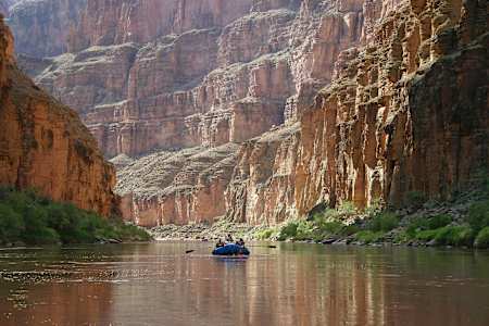 River rafting in Grand Canyon National Park USA.