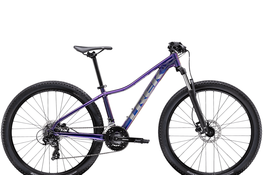 trek women's roscoe 8 wsd mountain bike purple flip
