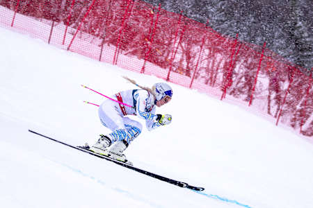 Lindsey Vonn at FIS Alpine World Ski Championships in Åre, Sweden in 2019