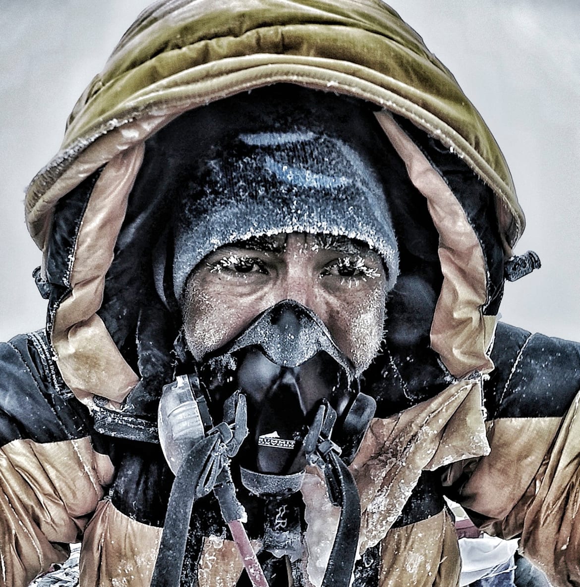 Selfie von Bergsteiger Nirmal 'Nims' Purja auf dem Gipfel des Mount Everest
