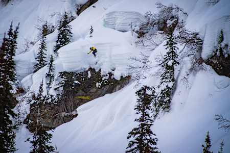 Zoi Sadowski-Synnott in action during the YETI Natural Selection Tour Revelstoke in Revelstoke, USA on March 6, 2023. 