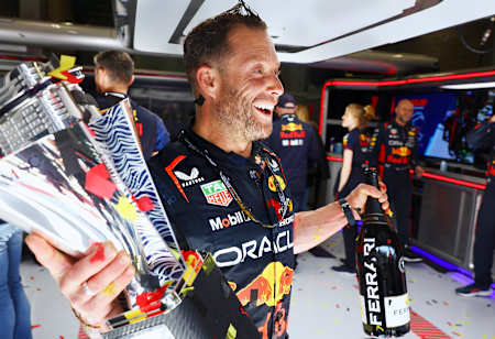 Greg Reeson, Tire Technician for Max Verstappen at Oracle Red Bull Racing.