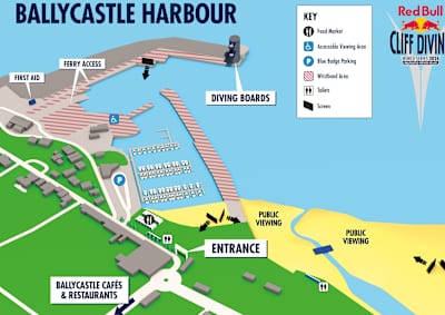 Ballycastle Harbour Map