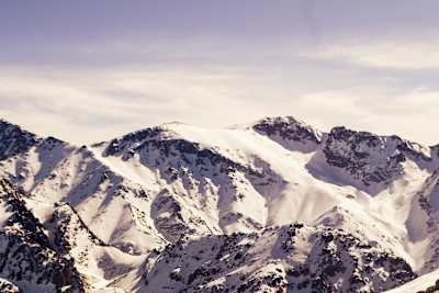 A view of the Toubkal mountain in the Toubkal National Park in Morocco.