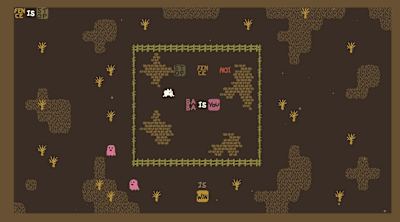 Screenshot of a puzzle in Baba Is You