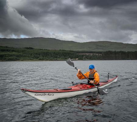 Donnie kayaked, ran, walked or cycled between each Munro