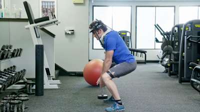 Just 3-4 weeks after the accident, Tim was back in the gym