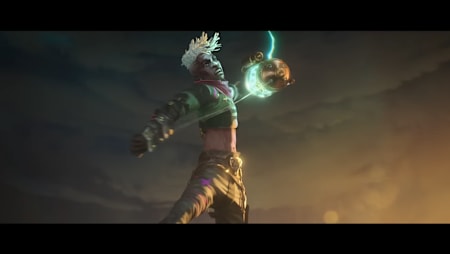 League of Legends character Ekko from Netflix series Arcane.  
