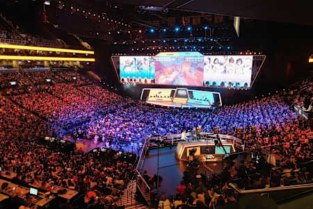 A photo of the Overwatch League finals.