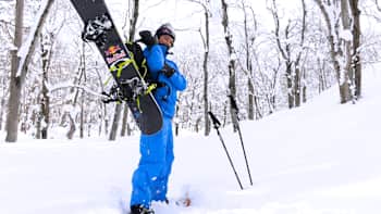 Scotty James heads into Japan's backcountry.