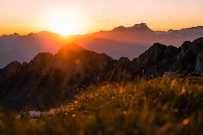 Farbenspiel in der Region Dents du Midi  