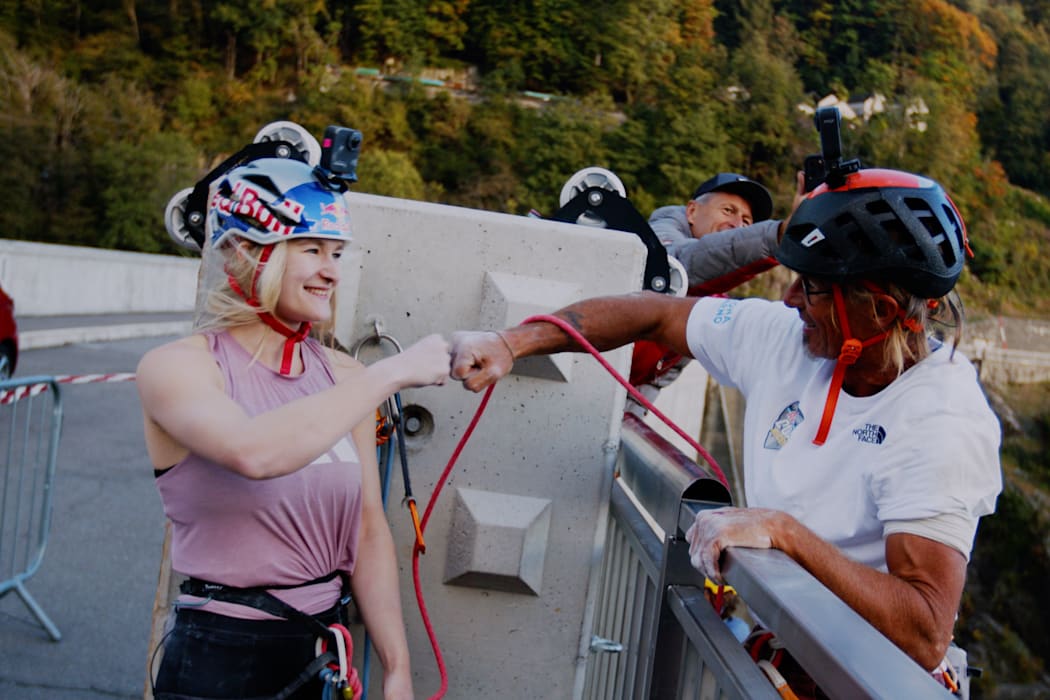 Shauna Coxsey at Red Bull Dual Ascent in Verzasca, Switzerland. 
