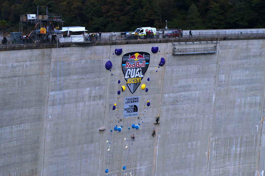 El recorrido de Red Bull Dual Ascent 2022 en Verzasca, Suiza.