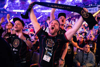 A photo of ENCE fans during the IEM Katowice Major