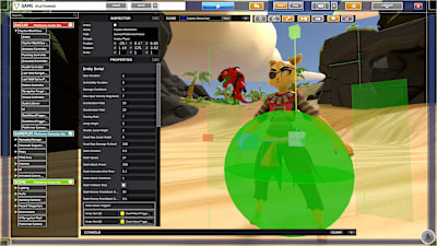 A screenshot of the creation tools in The Endless Mission.